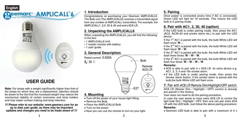 Geemarc Amplicall 6 user guide