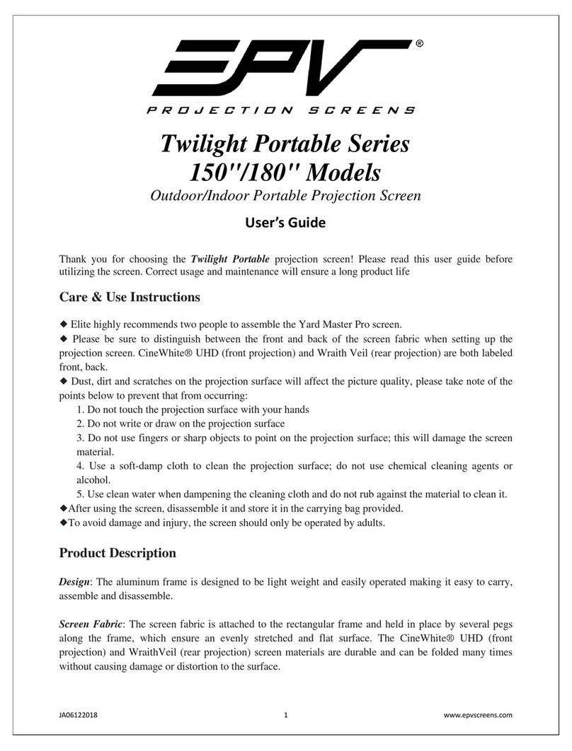 EPV Twilight Portable Series User manual EPV Twilight Portable Series User manual