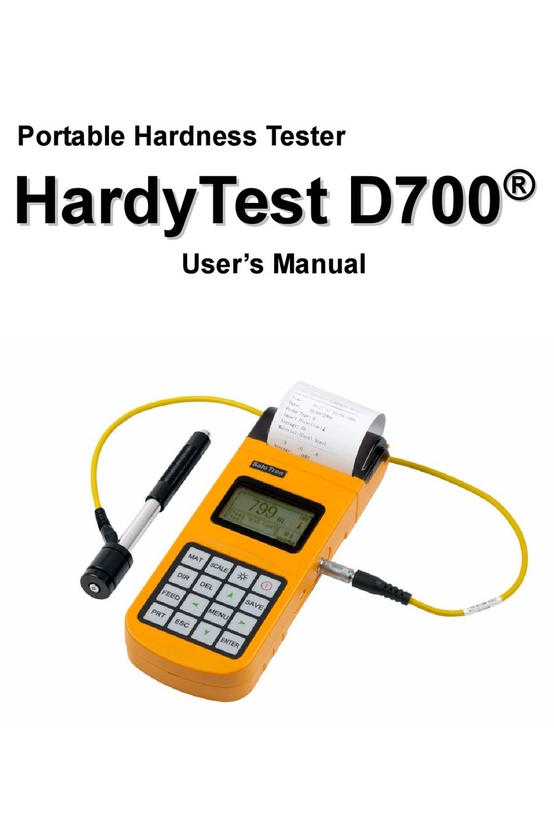 Salutron HardyTest D700 user manual