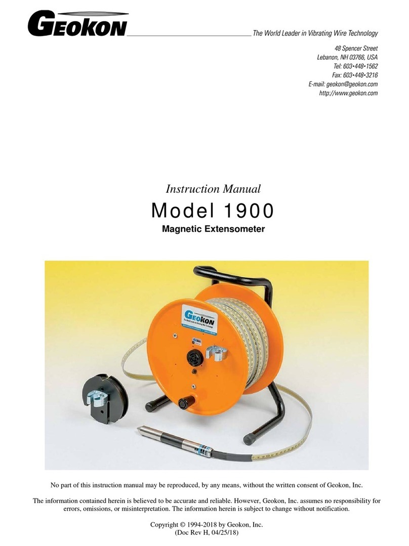 Geokon 1900 User manual
