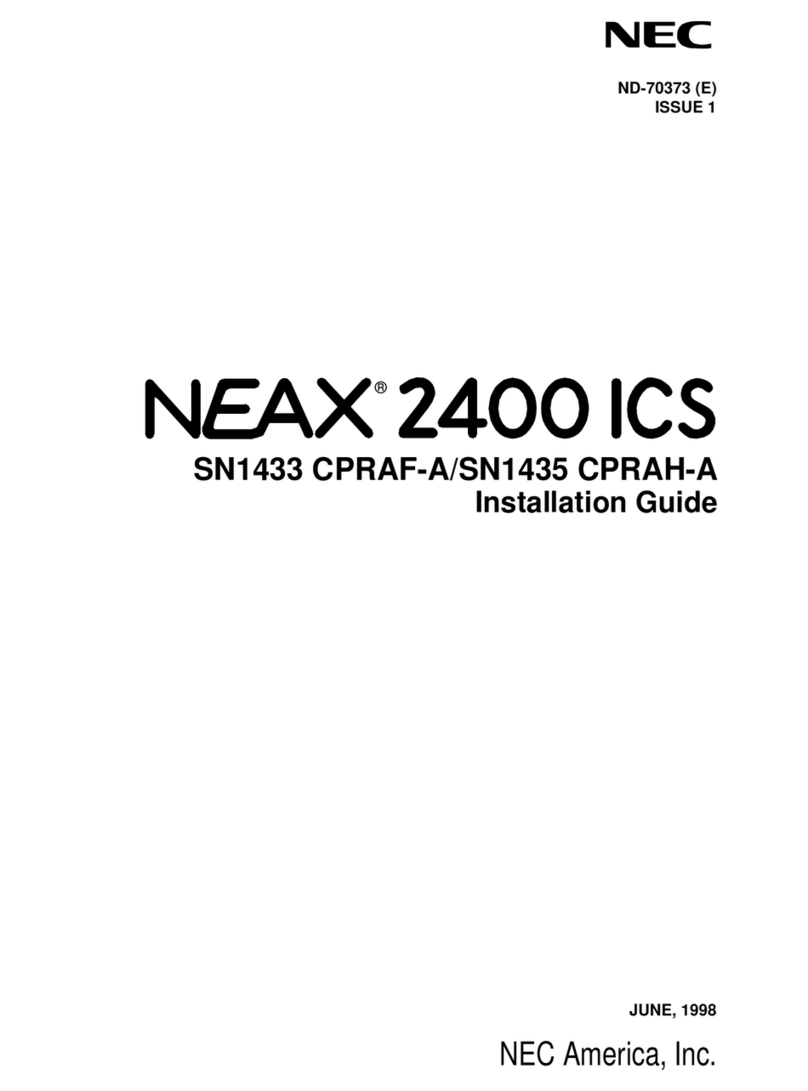 NEC NEAX 2400 ICS installation guide
