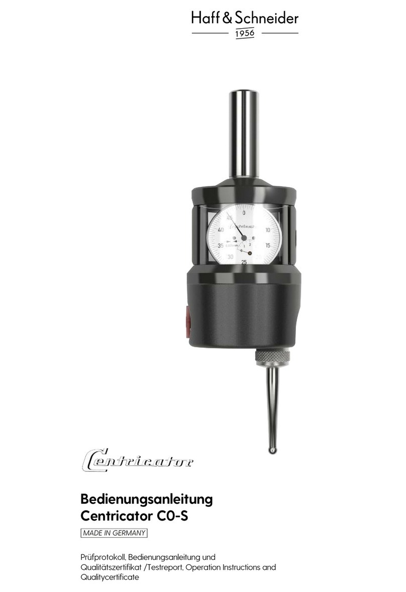 Haff & Schneider Centricator C0-S User manual