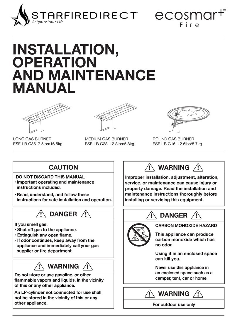 EcoSmart Fire ESF.1.B.G28 User manual
