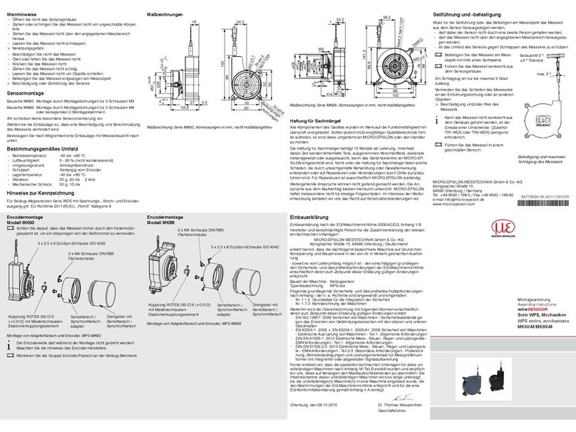 MICRO-EPSILON WPS Series User manual