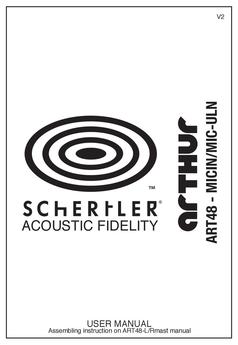 Schertler arthur ART48-MICIN/MIC-ULN User manual