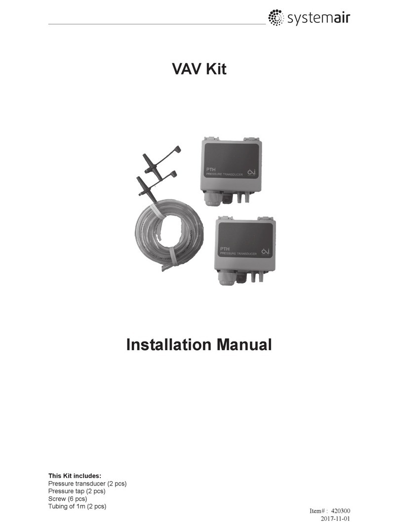 System air Topvex Series User manual