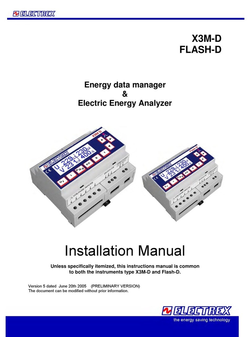 Electrex x3m-D User manual Electrex x3m-D User manual