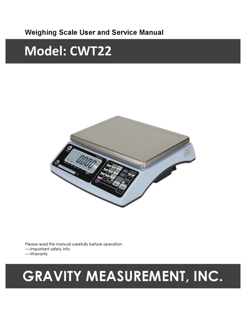 GRAVITY CWT22 User and service manual