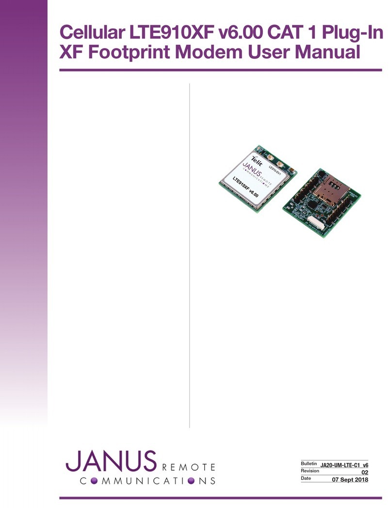 Janus Remote Communications LTE910XF v6.00 user manual
