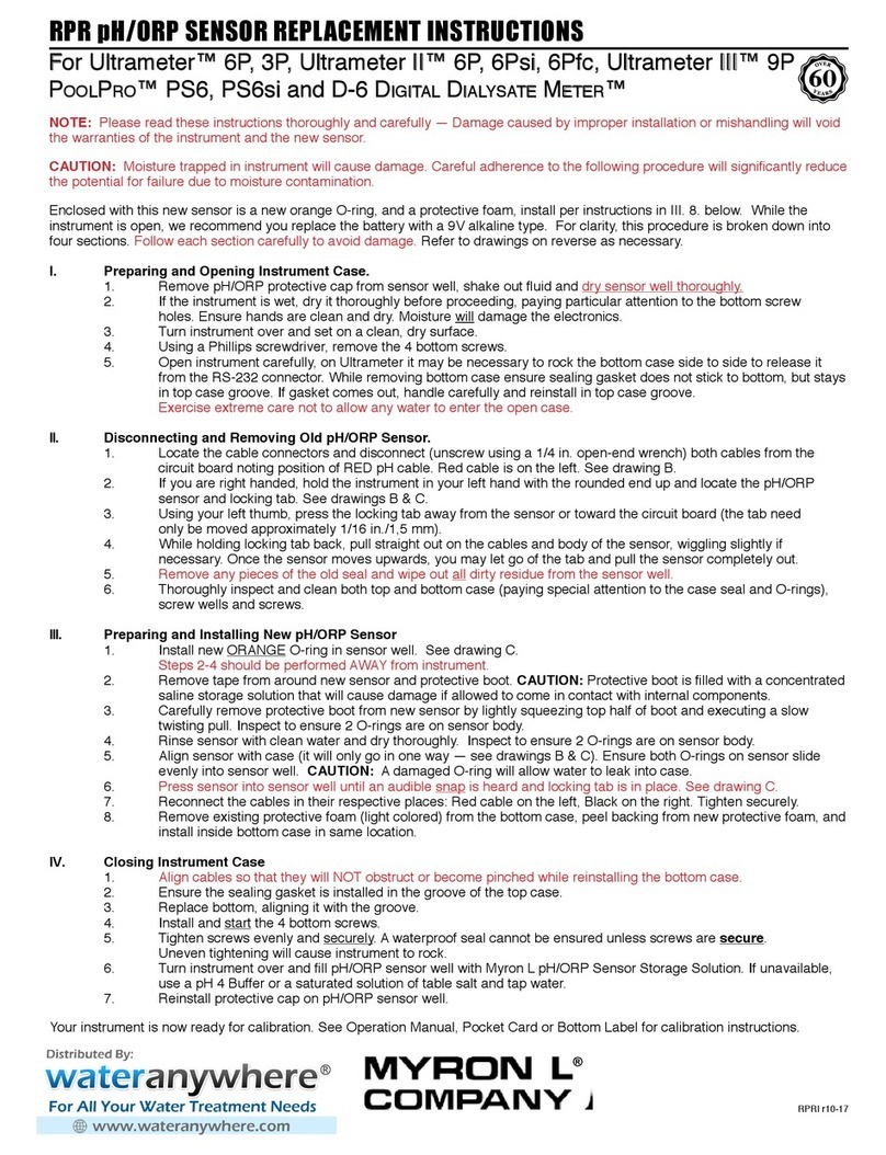 Myron L RPR Replacement instructions