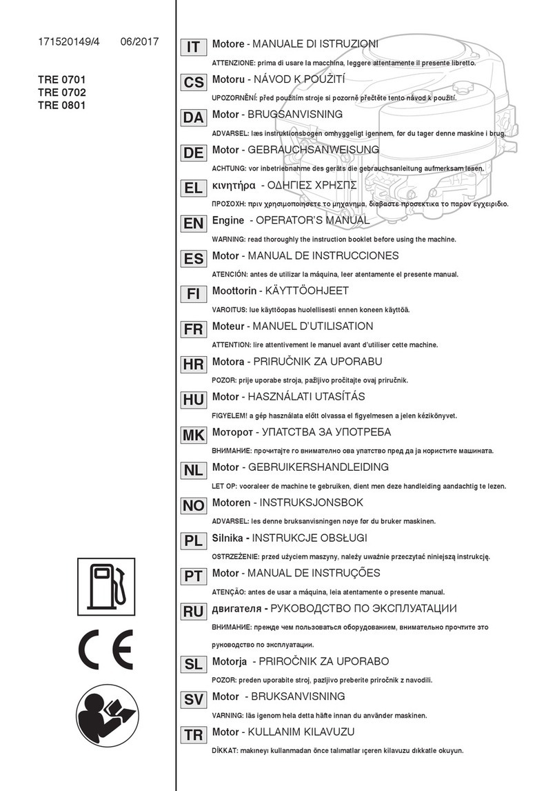 Stiga TRE 0701 User manual Stiga TRE 0701 User manual