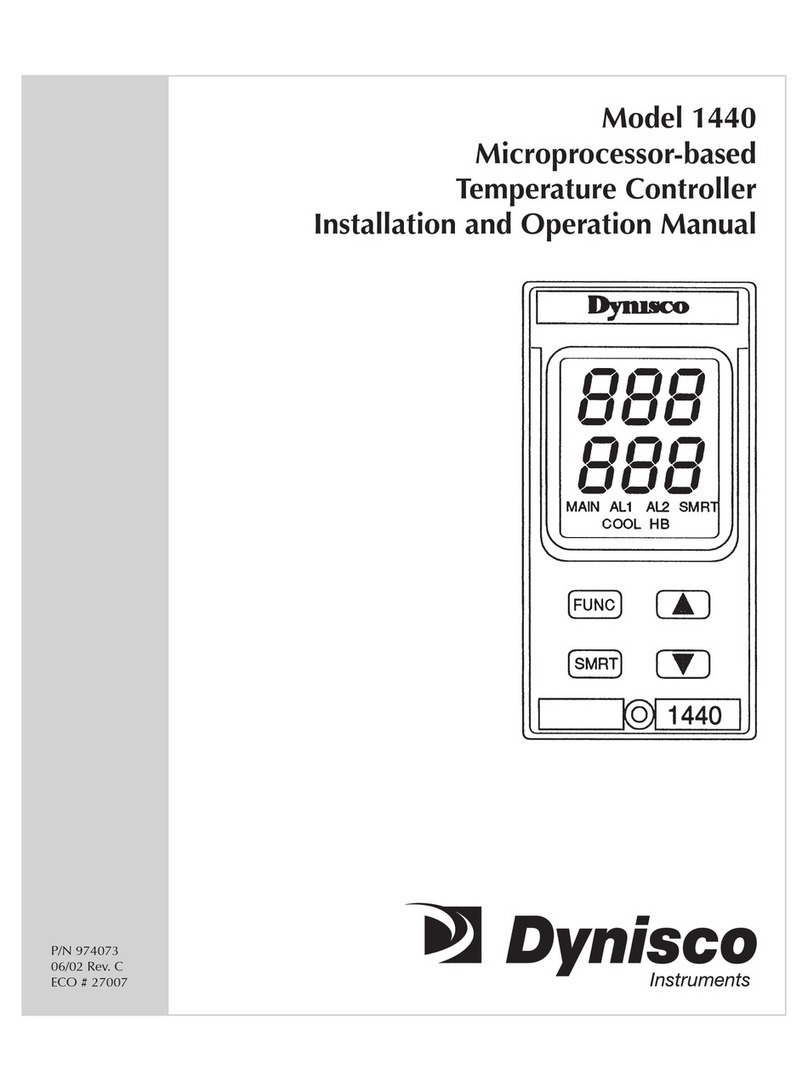 Dynisco 1440 Installation and operation manual