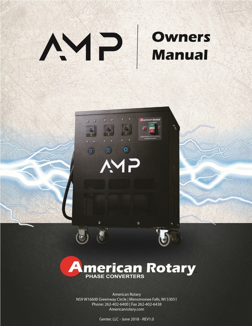 American Rotary AMP series owner's manual American Rotary AMP series owner's manual