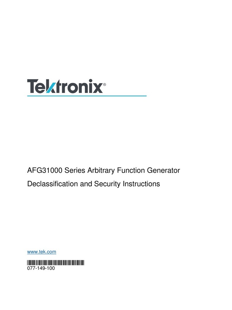 Tektronix AFG31000 Series Installation and maintenance instructions