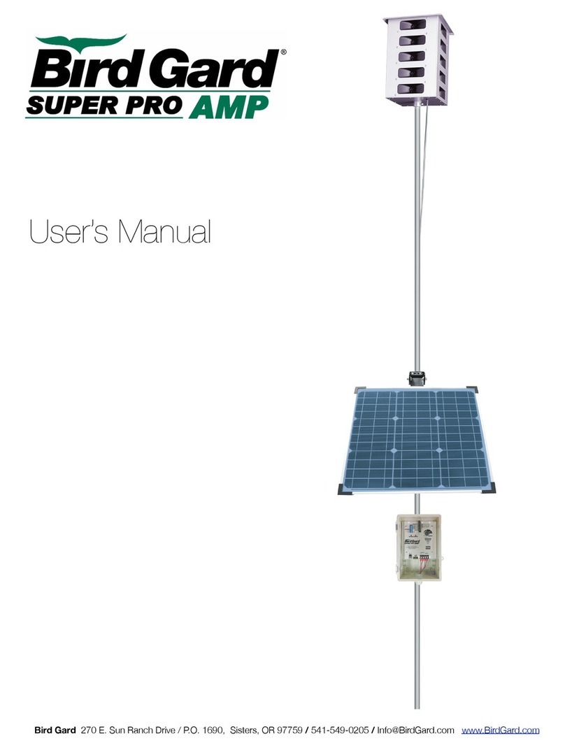 Bird Gard Super Pro Amp user manual