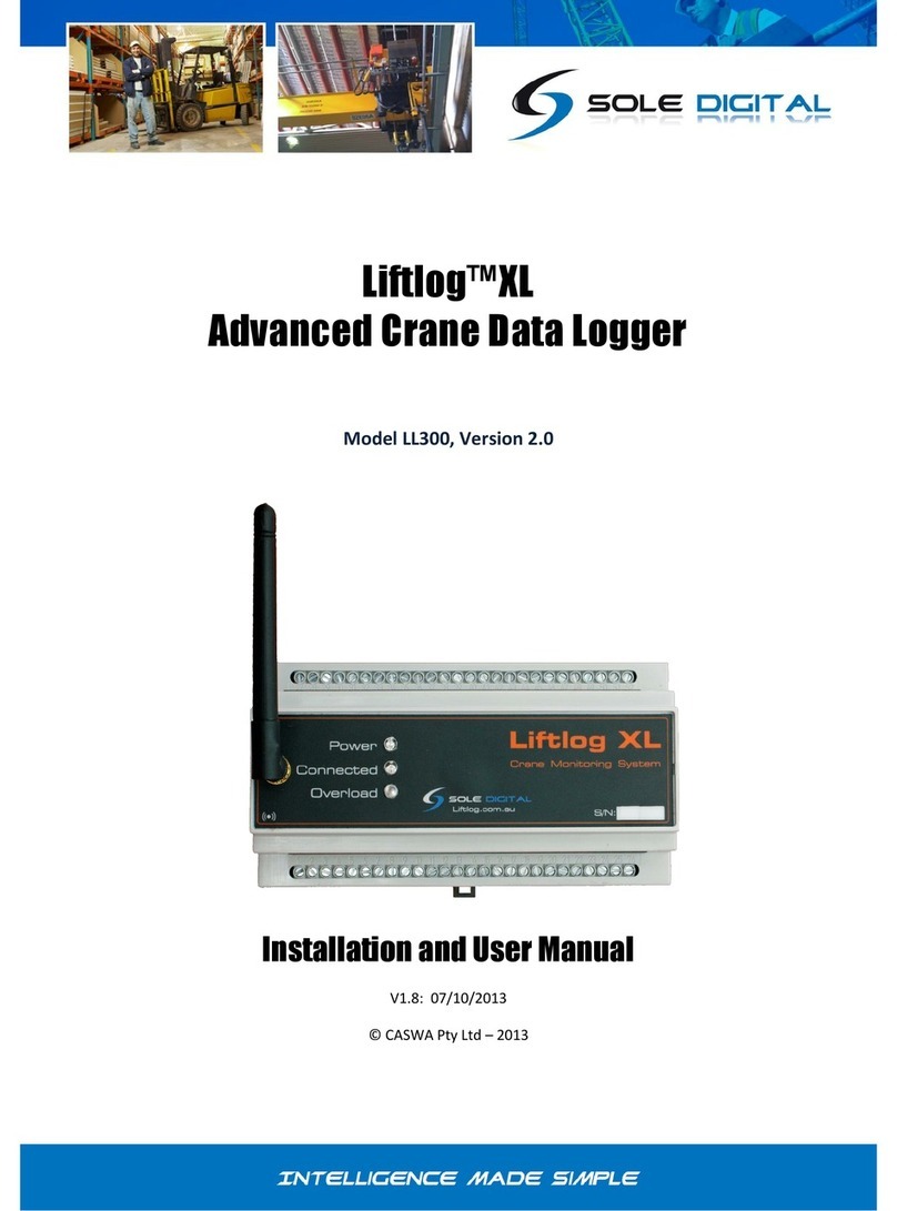 Sole Digital Liftlog XL User manual