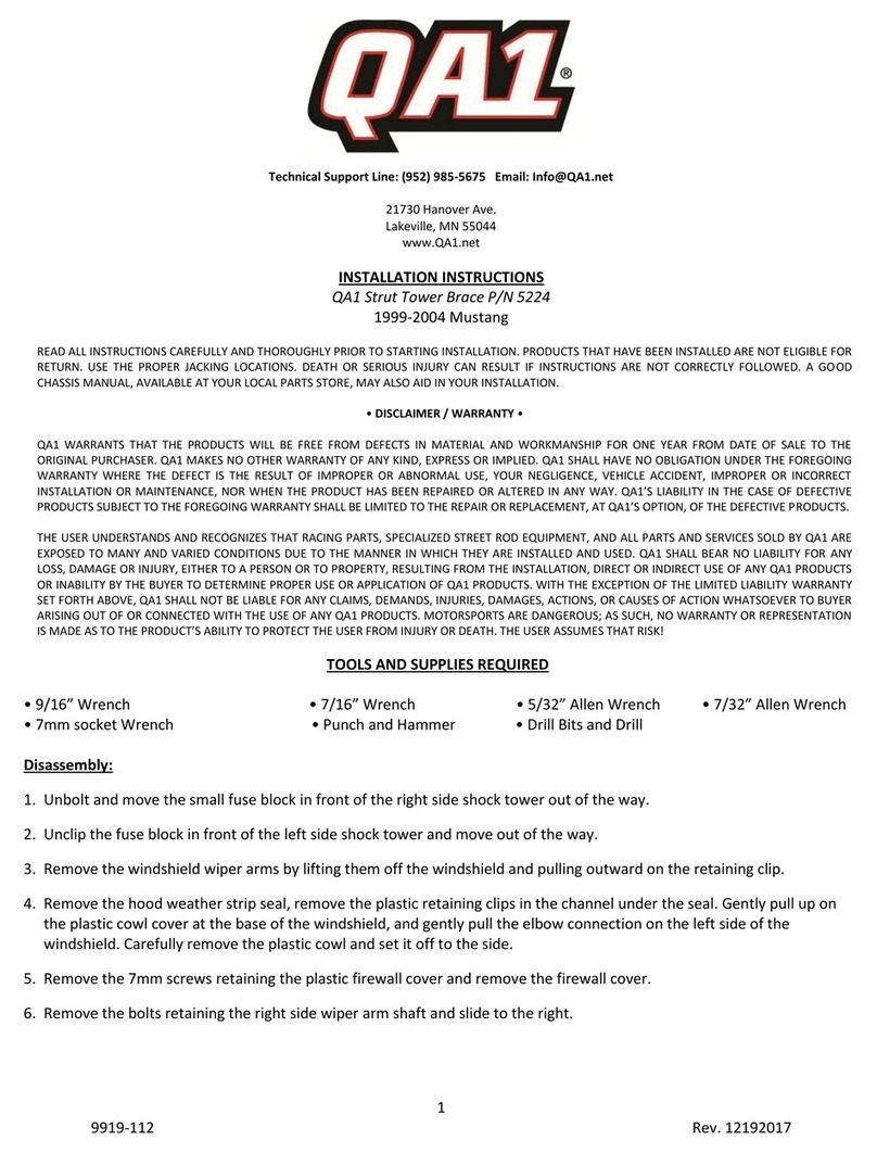 QA1 5224 User manual