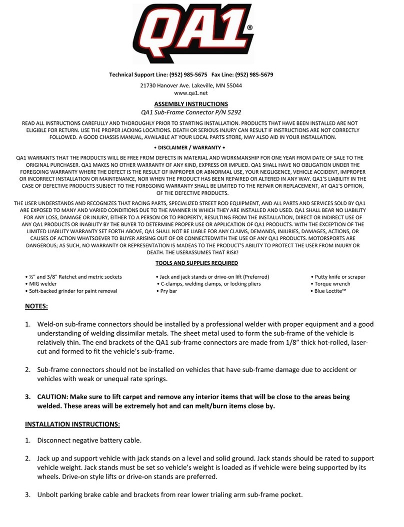 QA1 5292 User manual
