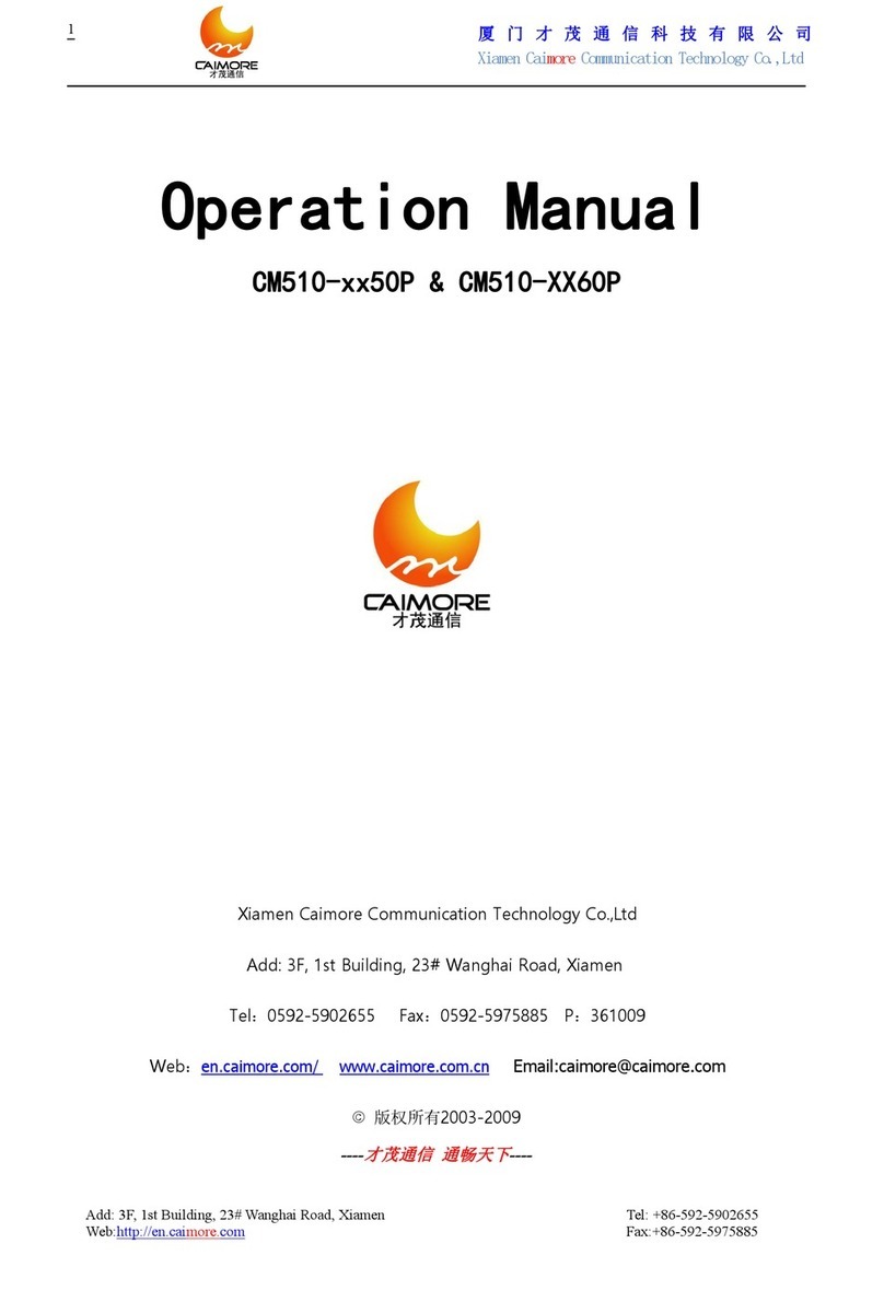 Caimore CM510-x-50P Series User manual