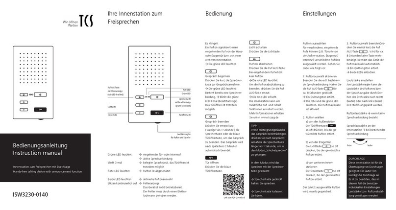 TCS ISW3230-0140 instruction manual