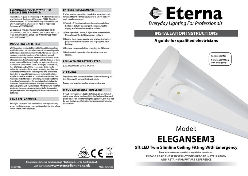 Eterna ELEGAN5EM3 installation instructions