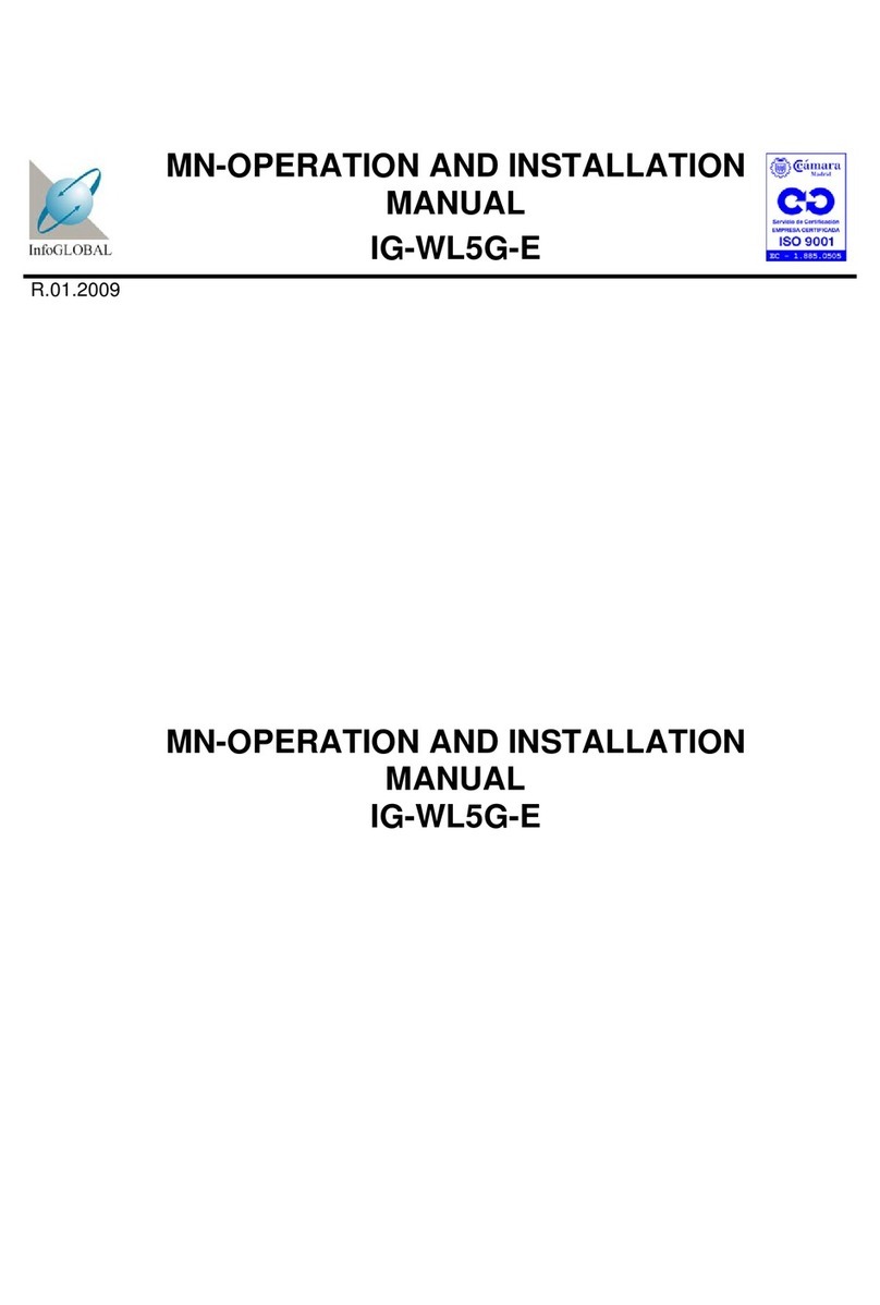 infoGlobal IG-WL5G-E Operation and installation manual