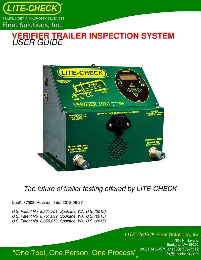 Lite-Check VERIFIER 1010 User manual