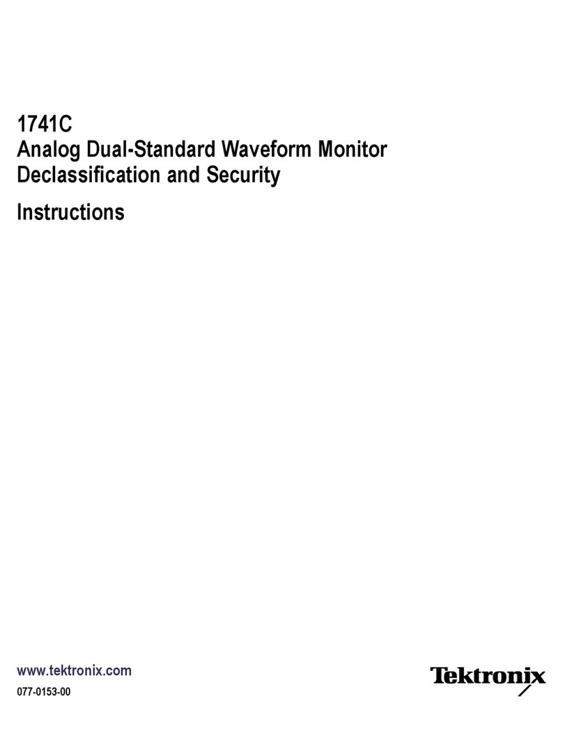 Tektronix 1741C Installation and maintenance instructions