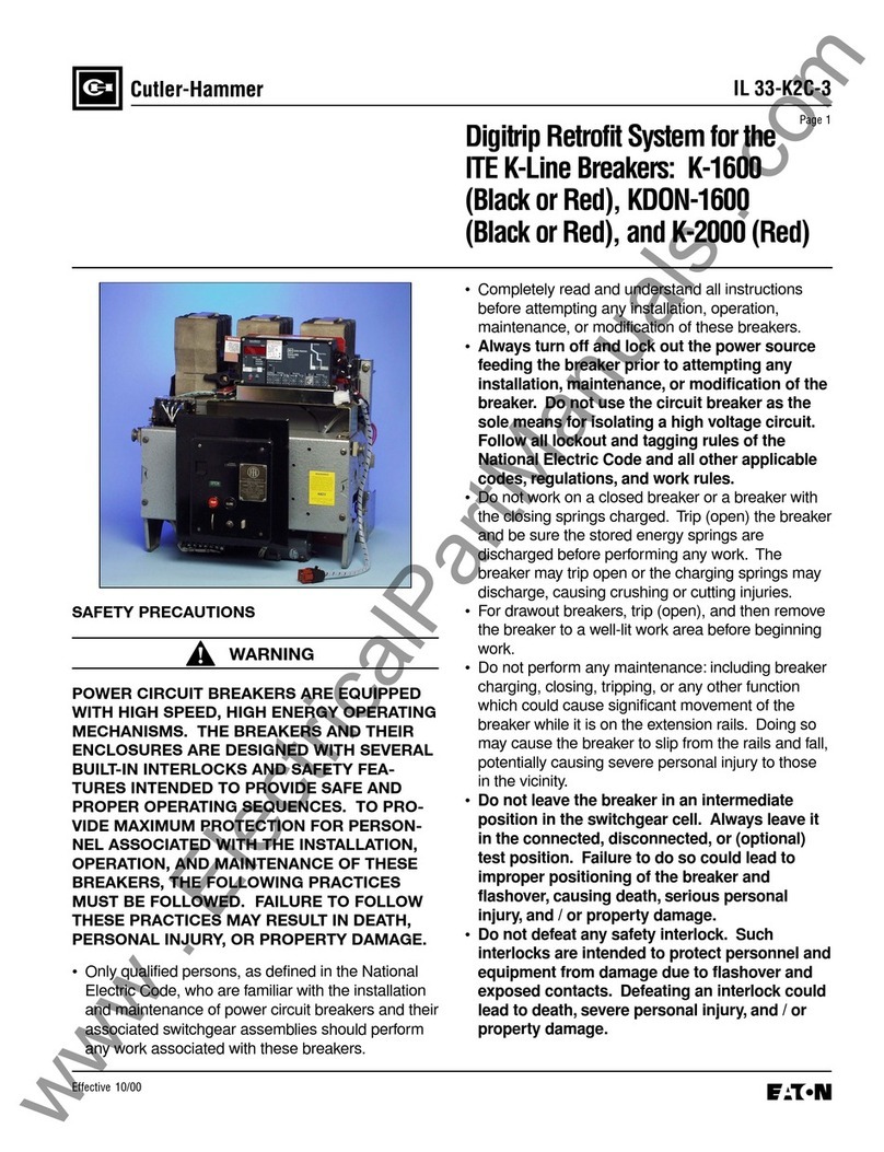 Eaton digtrip 510 with zone Interlock Installation and operating instructions