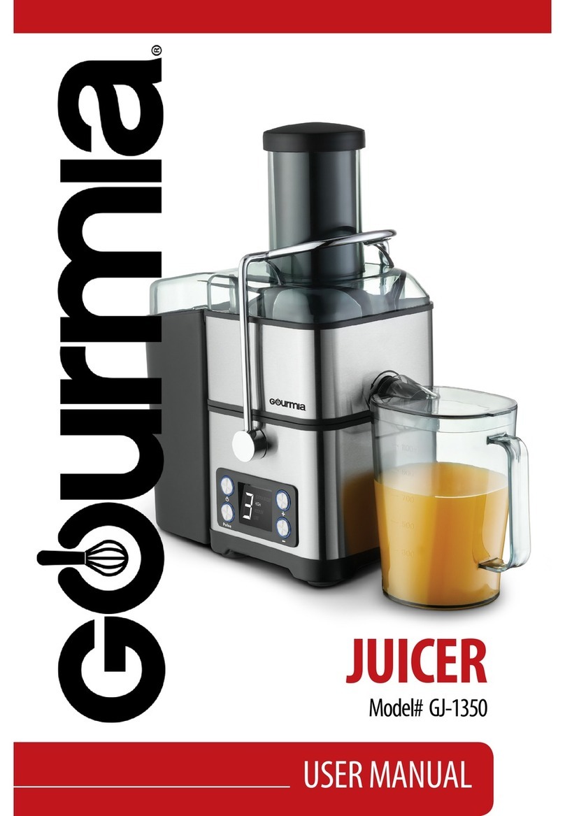 Gourmia GJ-1350 User manual Gourmia GJ-1350 User manual