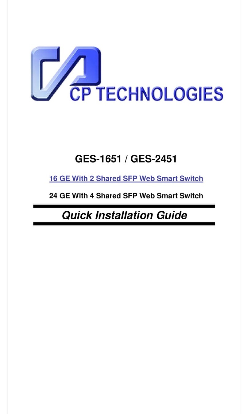 CP TECHNOLOGIES GES-2451 Quick installation guide