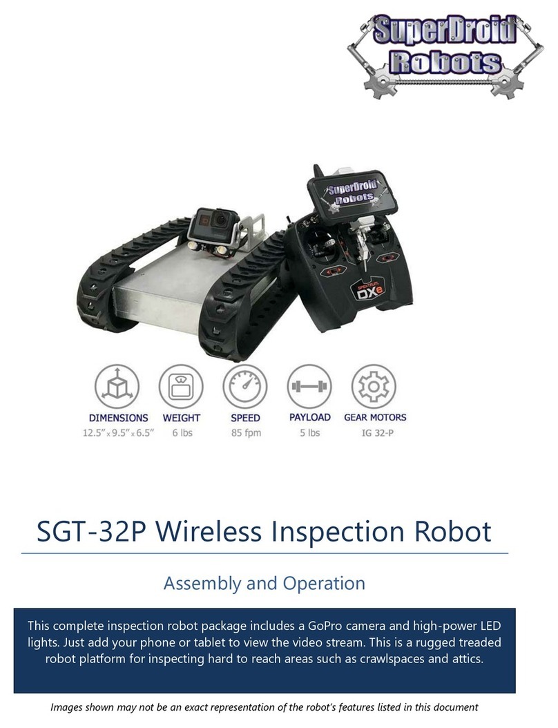 SuperDroid Robots SGT-32P Assembly and operation