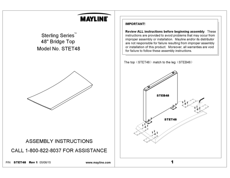 Mayline Sterling Series User manual
