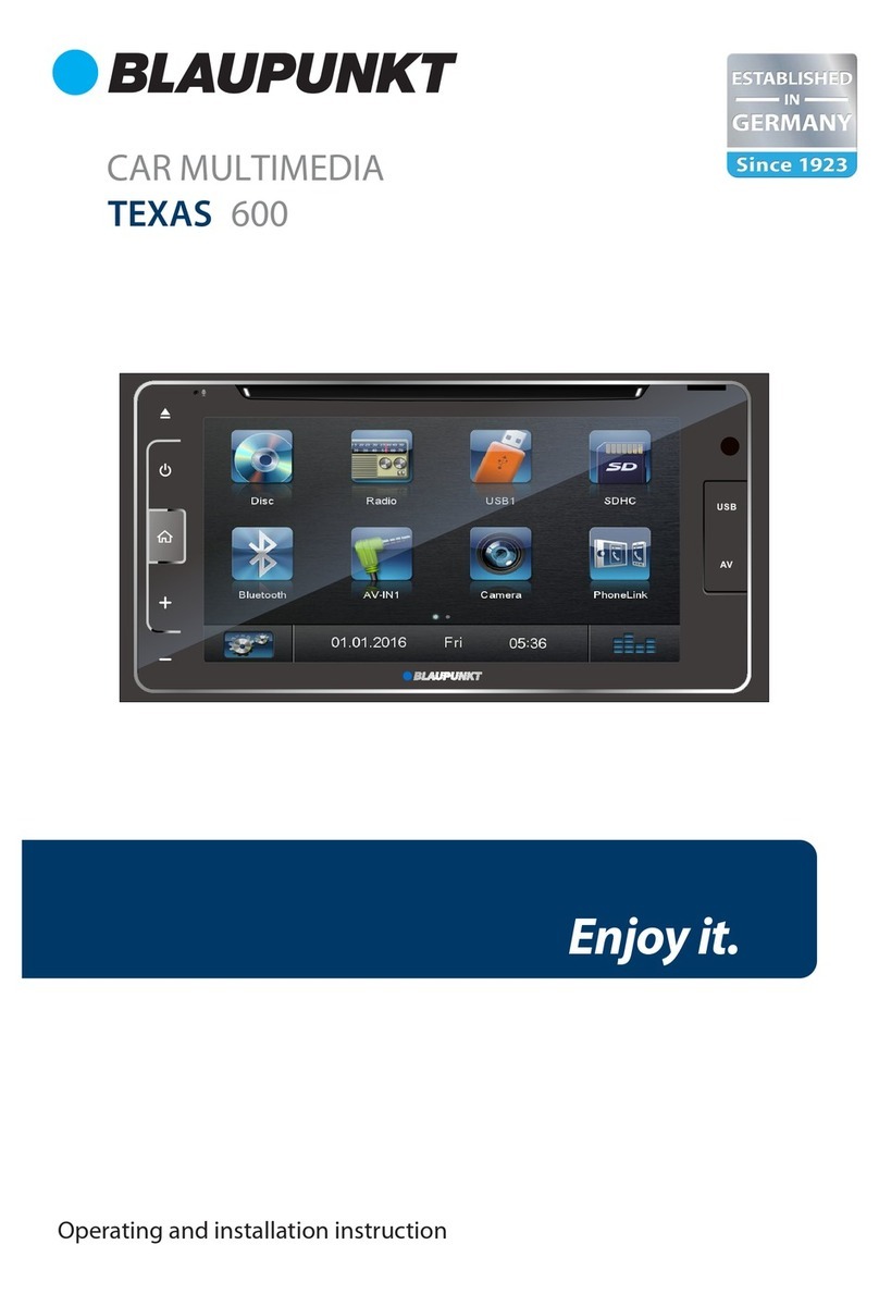 Blaupunkt TEXAS 600 Operating and installation instruction