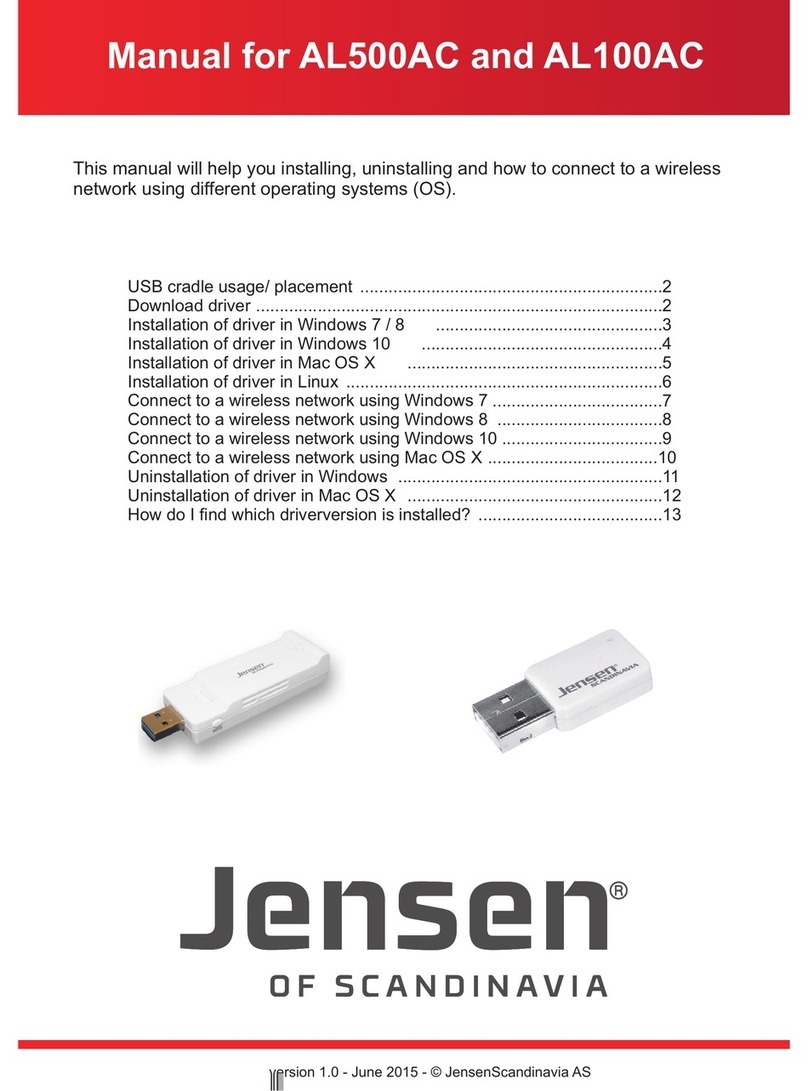 Jensen AL500AC manual