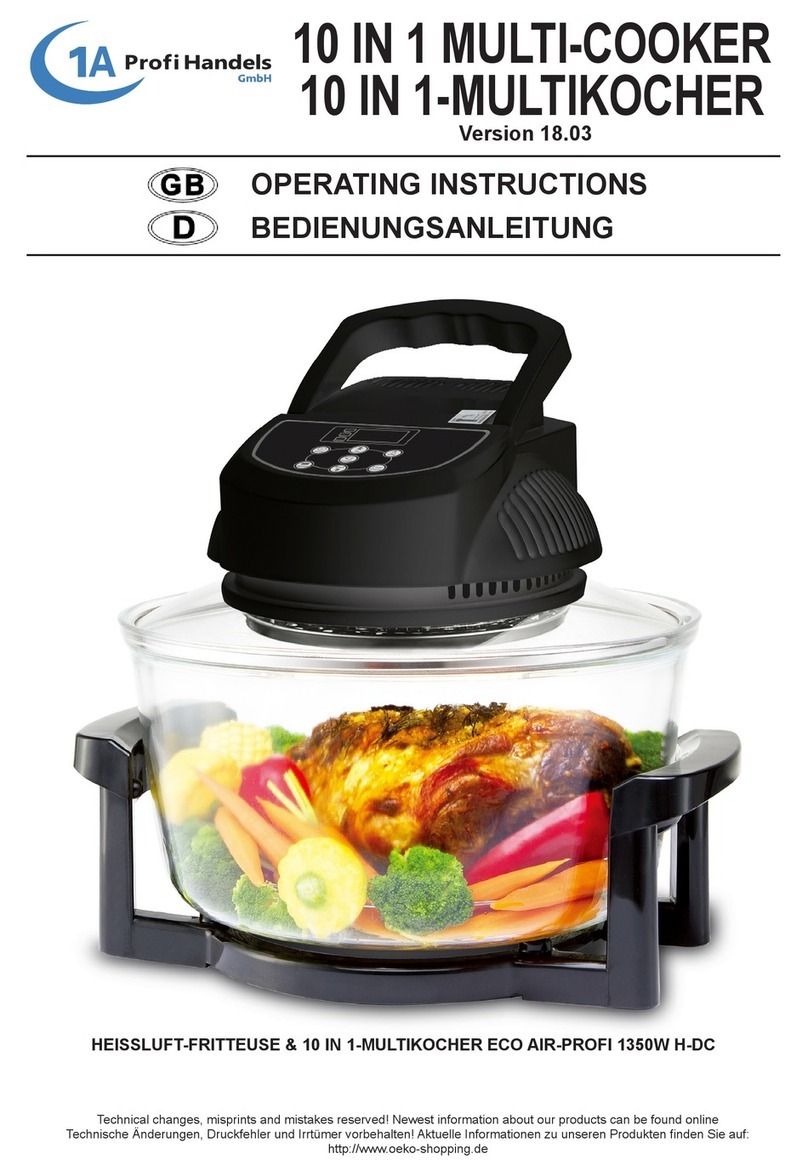 Profi Handels 10 IN 1 MULTI-COOKER operating instructions