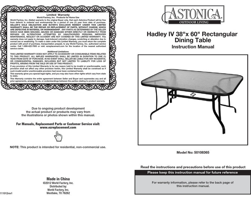 Astonica Hadley IV instruction manual