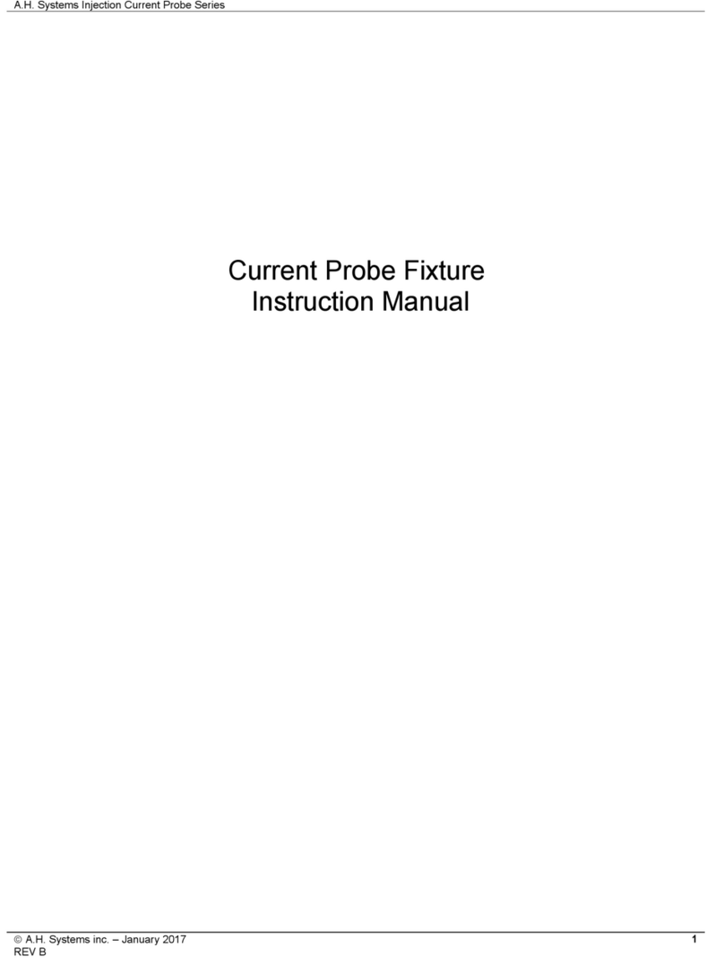 A.H. Systems CPF-630 instruction manual A.H. Systems CPF-630 instruction manual