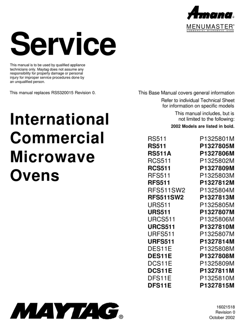 Maytag RS511 User manual