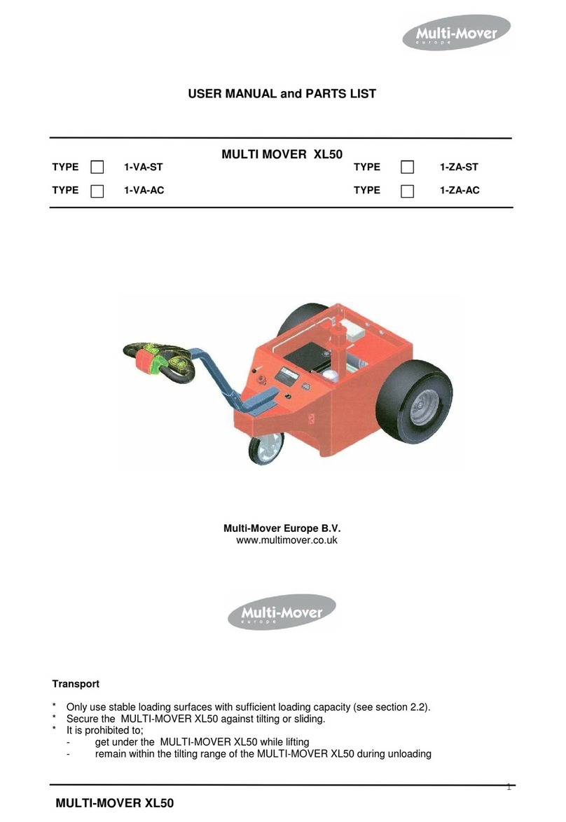 Multi-Mover XL50 User manual and parts list