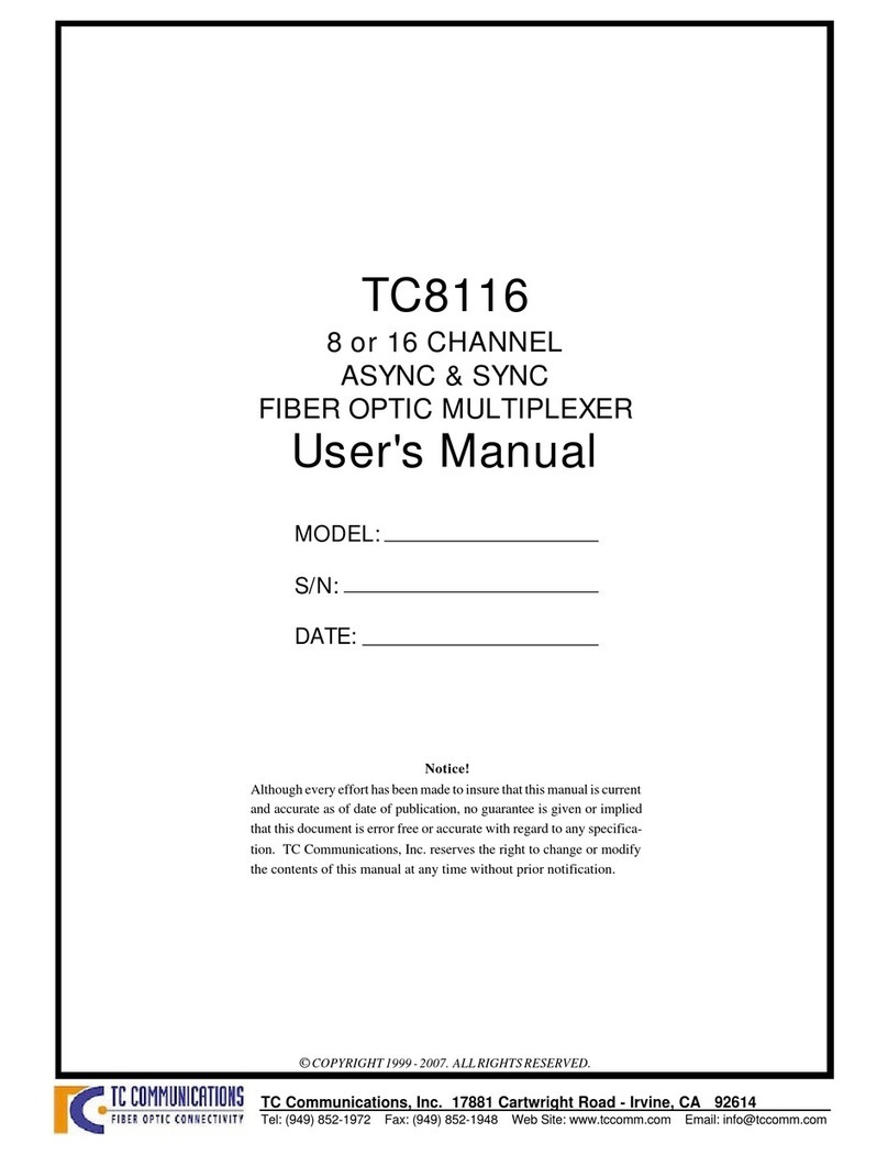 TC Communications TC8116 user manual