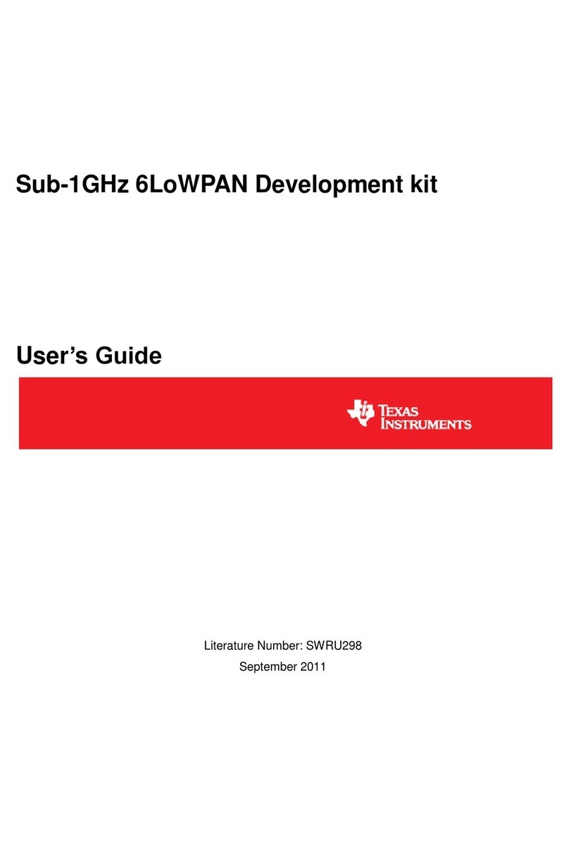 Texas Instruments CC-6LOWPAN-DK-868 user guide