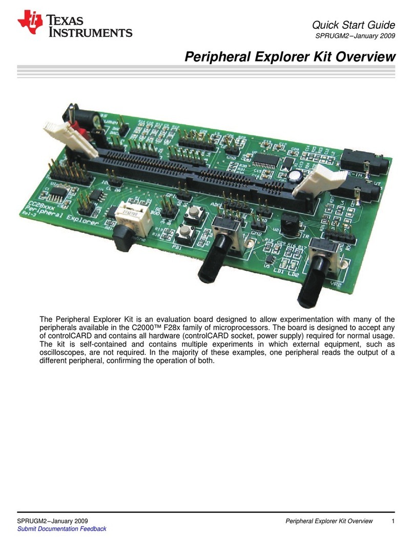 Texas Instruments Peripheral Explorer Kit User manual Texas Instruments Peripheral Explorer Kit User manual