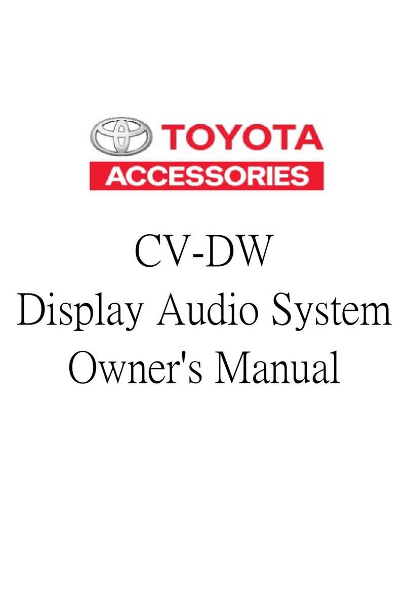 Toyota Accessories CV-DW owner's manual