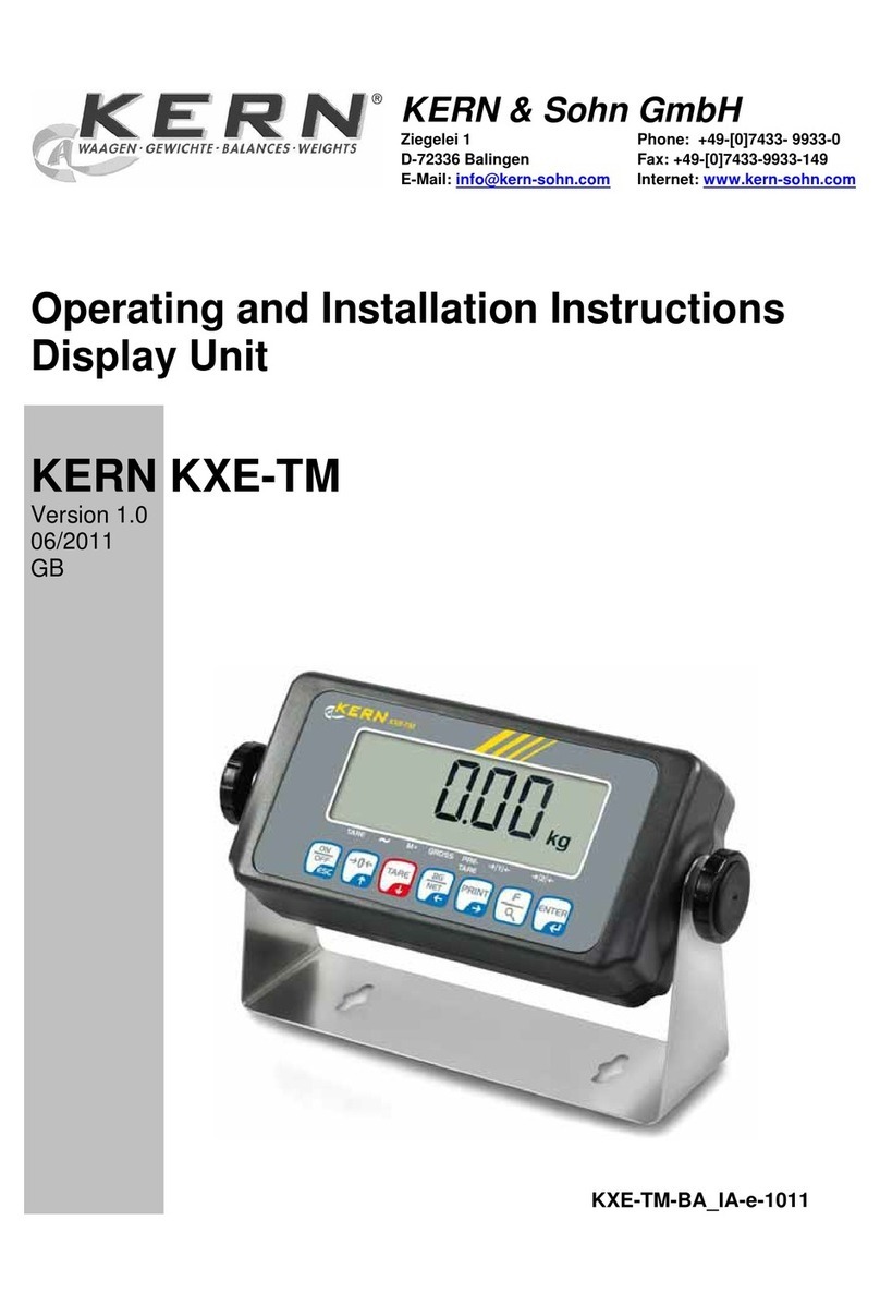 KERN KXE-TM User manual