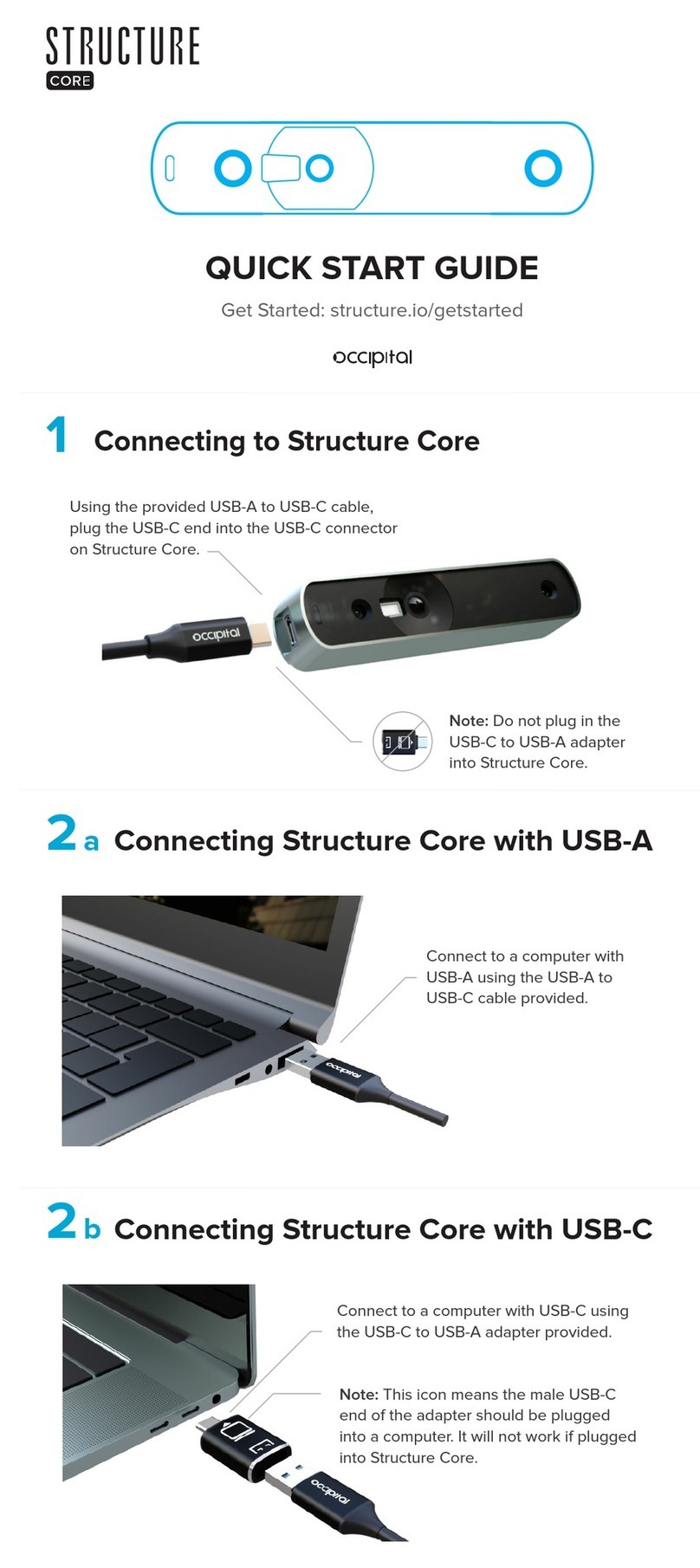 Occipital Structure Core quick start guide Occipital Structure Core quick start guide