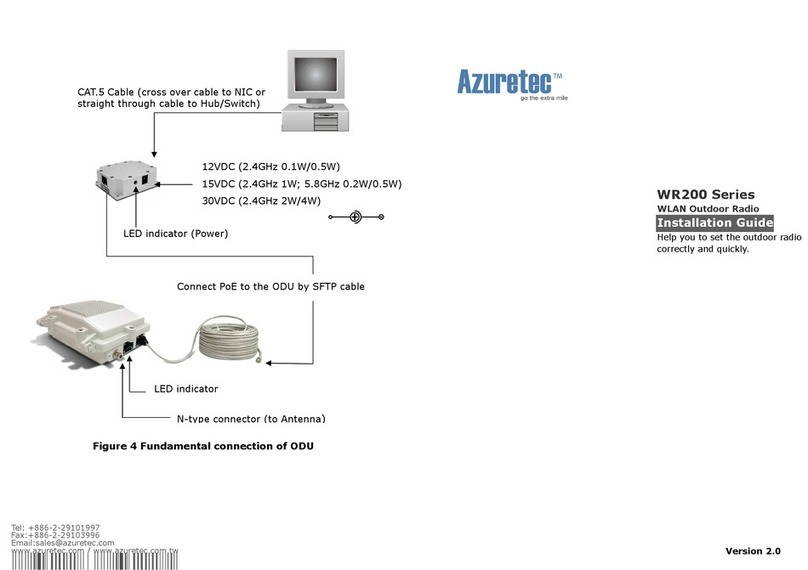 Azuretec WR200 series installation guide Azuretec WR200 series installation guide