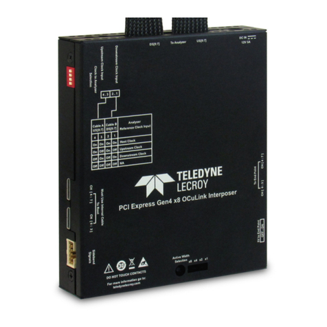 Teledyne Lecroy PCI Express Gen 4x8 OCuLink User manual Teledyne Lecroy PCI Express Gen 4x8 OCuLink User manual