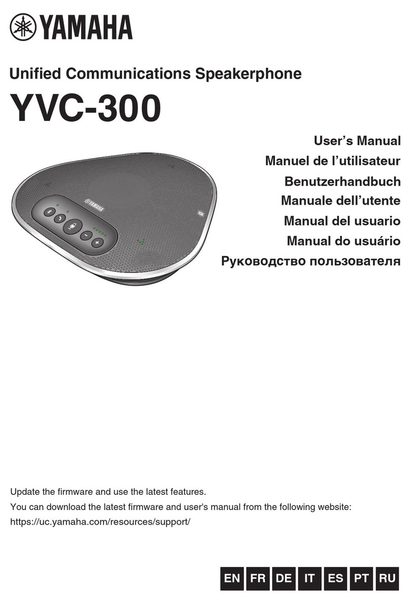 Yamaha YVC-300 User manual