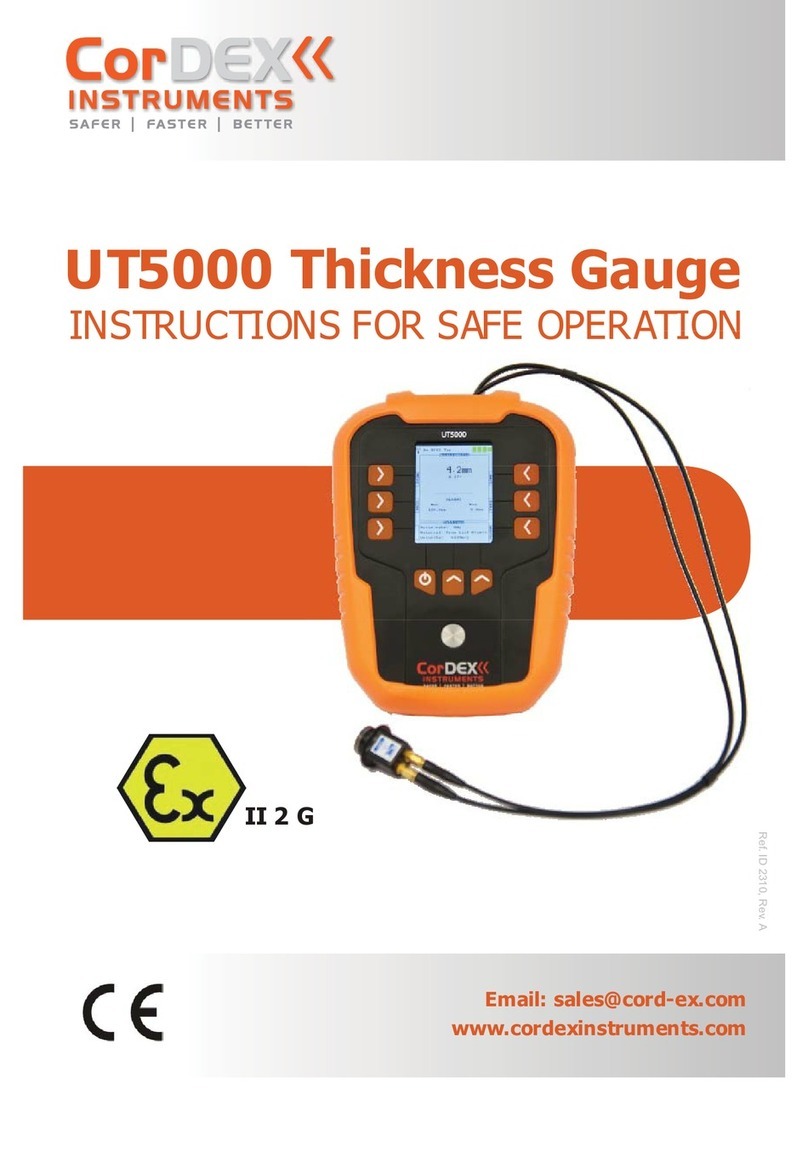 Cordex UT5000 Instructions for safe operation